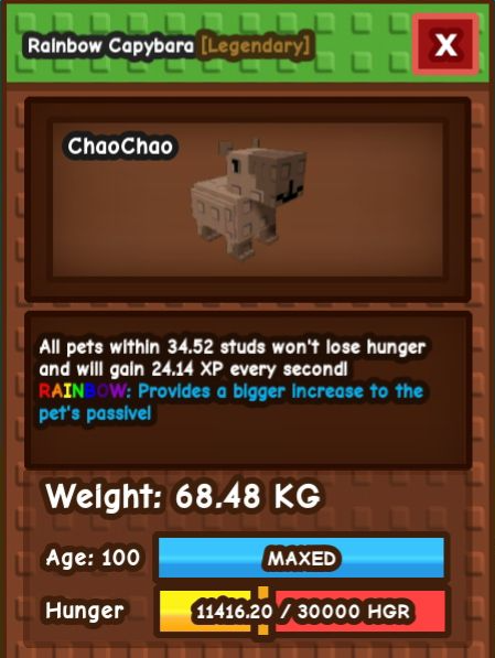 capybara rainbow huge